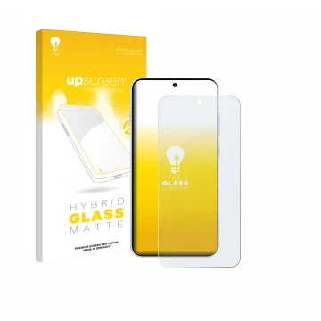 Face avant d’un emballage produit avec le logo de la marque upscreen. À côté, l’appareil Oppo Find X8s 4G est représenté avec 