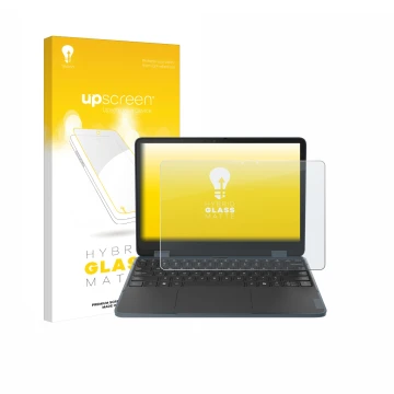 Face avant d’un emballage produit avec le logo de la marque upscreen. À côté, l’appareil Lenovo 500w 2-in-1 Gen 5 est représen