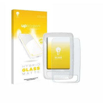 Face avant d’un emballage produit avec le logo de la marque upscreen. À côté, l’appareil Giant Axact 14W est représenté avec l