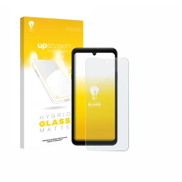 Face avant d’un emballage produit avec le logo de la marque upscreen. À côté, l’appareil Sunmi L3 est représenté avec la prote