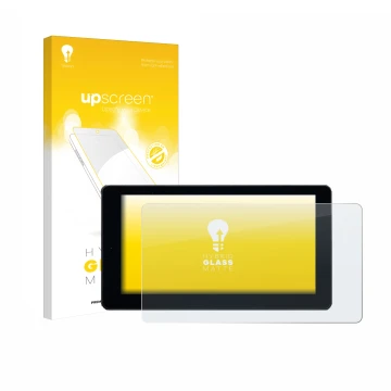 Face avant d’un emballage produit avec le logo de la marque upscreen. À côté, l’appareil Zontes 368K est représenté avec la pr
