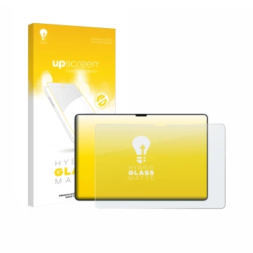 Face avant d’un emballage produit avec le logo de la marque upscreen. À côté, l’appareil Xiaomi Pad 7 Ultra est représenté ave