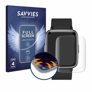 Face avant d’un emballage produit avec le logo de la marque Savvies. À côté, l’appareil Yamay SW020 est représenté avec la pro