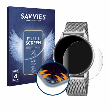 Face avant d’un emballage produit avec le logo de la marque Savvies. À côté, l’appareil Lotus Smartime 50000/1 est représenté 
