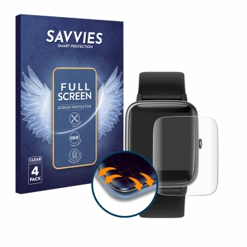 Face avant d’un emballage produit avec le logo de la marque Savvies. À côté, l’appareil Yamay SW021 est représenté avec la pro