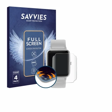 Face avant d’un emballage produit avec le logo de la marque Savvies. À côté, l’appareil GRV FC1 est représenté avec la protect