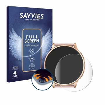 Face avant d’un emballage produit avec le logo de la marque Savvies. À côté, l’appareil Ruxingx G35 1.32