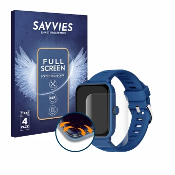 Face avant d’un emballage produit avec le logo de la marque Savvies. À côté, l’appareil Biggerfive BW01 1.5