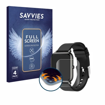 Face avant d’un emballage produit avec le logo de la marque Savvies. À côté, l’appareil Popglory IP67 1.4
