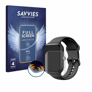 Face avant d’un emballage produit avec le logo de la marque Savvies. À côté, l’appareil Toobur IDW16 1.95