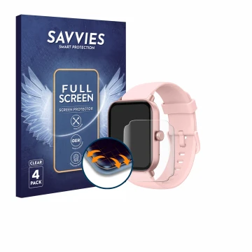 Face avant d’un emballage produit avec le logo de la marque Savvies. À côté, l’appareil Toobur IDW19 1.8