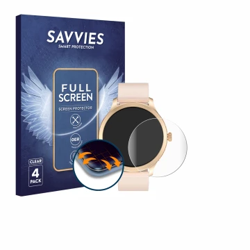 Face avant d’un emballage produit avec le logo de la marque Savvies. À côté, l’appareil Tensky LW92 1.32