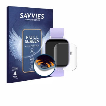 Face avant d’un emballage produit avec le logo de la marque Savvies. À côté, l’appareil Hengto H39 Plus 1.4