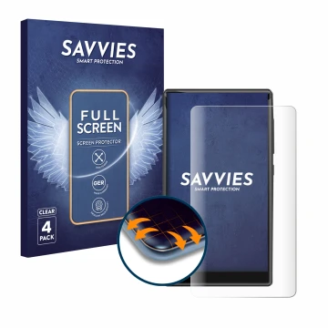 Face avant d’un emballage produit avec le logo de la marque Savvies. À côté, l’appareil innioasis G1-80G est représenté avec l
