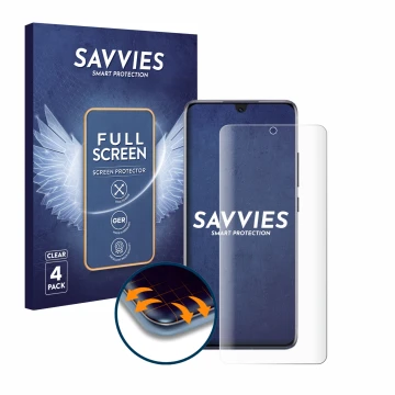 Face avant d’un emballage produit avec le logo de la marque Savvies. À côté, l’appareil Honor Magic 6 Lite est représenté avec