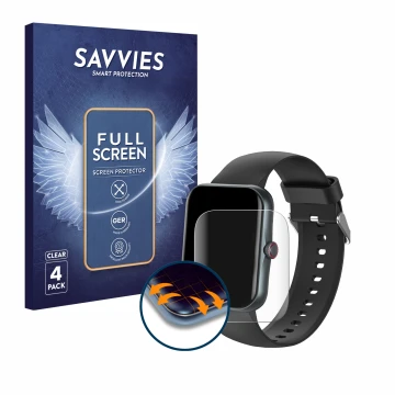 Face avant d’un emballage produit avec le logo de la marque Savvies. À côté, l’appareil Pthtechus S80K est représenté avec la 