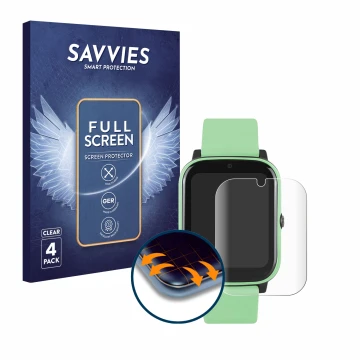 Face avant d’un emballage produit avec le logo de la marque Savvies. À côté, l’appareil One2Track Connect NEXT est représenté 