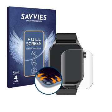 Face avant d’un emballage produit avec le logo de la marque Savvies. À côté, l’appareil Knauermann Pro 3 2024 (rectangulaire) 