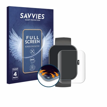 Face avant d’un emballage produit avec le logo de la marque Savvies. À côté, l’appareil Jugeman Y66 1.96