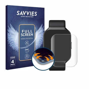 Face avant d’un emballage produit avec le logo de la marque Savvies. À côté, l’appareil HOIFA P98 1.96