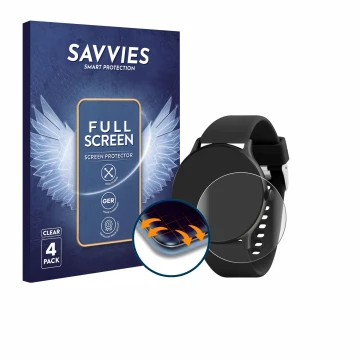 Face avant d’un emballage produit avec le logo de la marque Savvies. À côté, l’appareil Reflex Active Series 22 est représenté