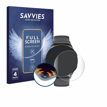 Face avant d’un emballage produit avec le logo de la marque Savvies. À côté, l’appareil Iowodo W40 1.43