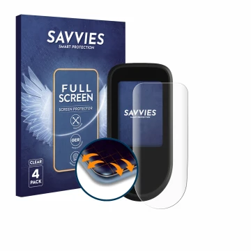 Face avant d’un emballage produit avec le logo de la marque Savvies. À côté, l’appareil Segway Ninebot F3 D est représenté ave