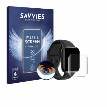 Face avant d’un emballage produit avec le logo de la marque Savvies. À côté, l’appareil Enomir GTX20 1.85