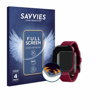 Face avant d’un emballage produit avec le logo de la marque Savvies. À côté, l’appareil Reflex Active Spectra 300 S est représ