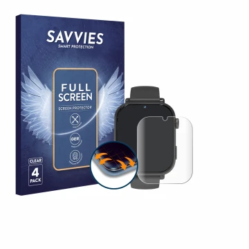 Face avant d’un emballage produit avec le logo de la marque Savvies. À côté, l’appareil Ucani A22 est représenté avec la prote