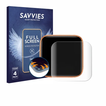 Face avant d’un emballage produit avec le logo de la marque Savvies. À côté, l’appareil Anker Nano Charger 45W est représenté 