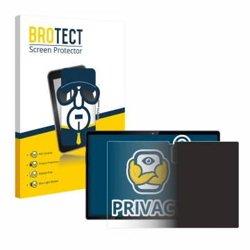 Face avant d’un emballage produit avec le logo de la marque BROTECT. À côté, l’appareil Mediacom SmartPad Azimut 3 Lite 4G est