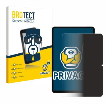 Face avant d’un emballage produit avec le logo de la marque BROTECT. À côté, l’appareil Xiaomi Pad 6 est représenté avec la pr