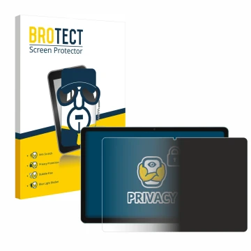 Face avant d’un emballage produit avec le logo de la marque BROTECT. À côté, l’appareil Xiaomi Redmi Pad SE est représenté ave