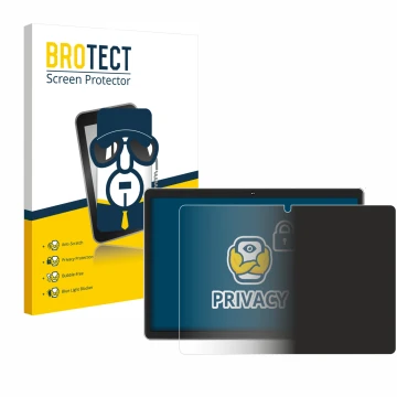 Face avant d’un emballage produit avec le logo de la marque BROTECT. À côté, l’appareil Facetel Q6 est représenté avec la prot