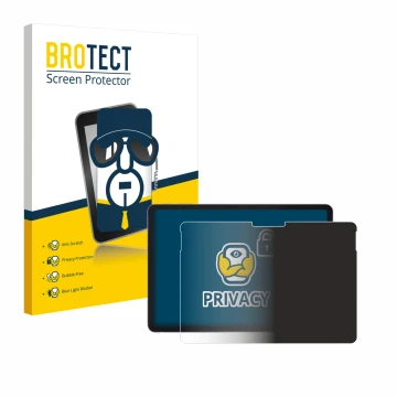 Face avant d’un emballage produit avec le logo de la marque BROTECT. À côté, l’appareil Microsoft Surface Pro 12 est représent