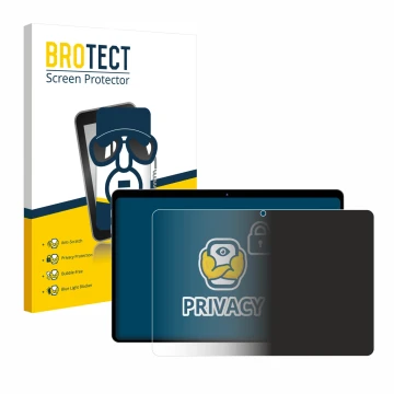 Face avant d’un emballage produit avec le logo de la marque BROTECT. À côté, l’appareil fezawio F10 10.1