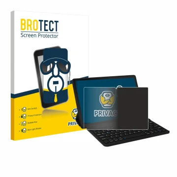 Face avant d’un emballage produit avec le logo de la marque BROTECT. À côté, l’appareil Laptok LAPA7LBK 11