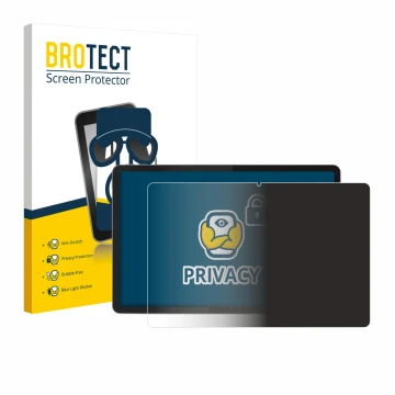 Face avant d’un emballage produit avec le logo de la marque BROTECT. À côté, l’appareil Lenovo Tab K11 (2e Gen.) est représent