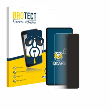 Face avant d’un emballage produit avec le logo de la marque BROTECT. À côté, l’appareil Gigaset GS6 Pro est représenté avec la