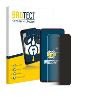 Face avant d’un emballage produit avec le logo de la marque BROTECT. À côté, l’appareil Motorola Edge 60 Neo est représenté av
