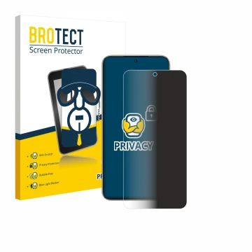 Face avant d’un emballage produit avec le logo de la marque BROTECT. À côté, l’appareil Honor X70 est représenté avec la prote
