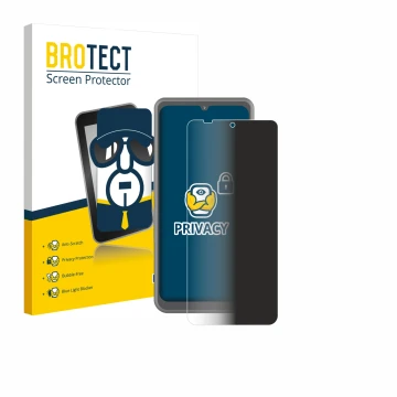 Face avant d’un emballage produit avec le logo de la marque BROTECT. À côté, l’appareil Sonim XP Pro Thermal est représenté av