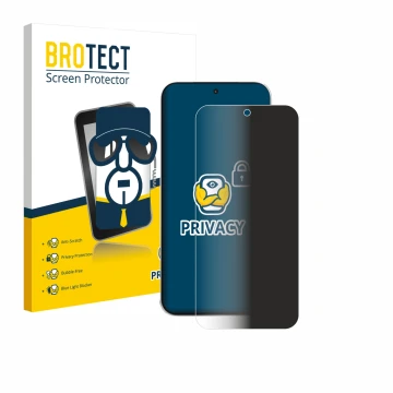 Face avant d’un emballage produit avec le logo de la marque BROTECT. À côté, l’appareil OnePlus Turbo 6V est représenté avec l