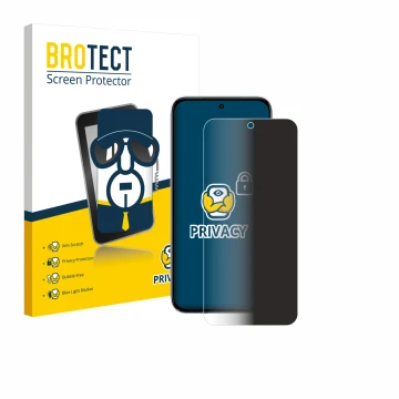 Face avant d’un emballage produit avec le logo de la marque BROTECT. À côté, l’appareil Vivo Y500i est représenté avec la prot