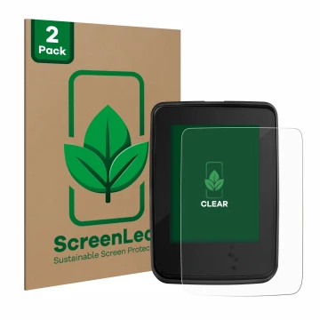 Face avant d’un emballage produit avec le logo de la marque ScreenLeaf. À côté, l’appareil Giant RideDash Evo est représenté a