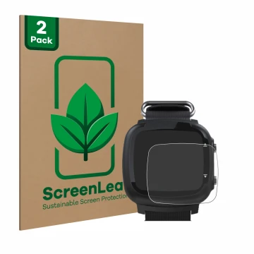 Face avant d’un emballage produit avec le logo de la marque ScreenLeaf. À côté, l’appareil Aqualung i330r est représenté avec 