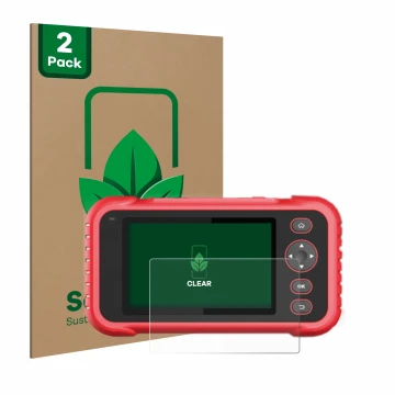 Face avant d’un emballage produit avec le logo de la marque ScreenLeaf. À côté, l’appareil Launch CRP 123 / 129 EVO est représ