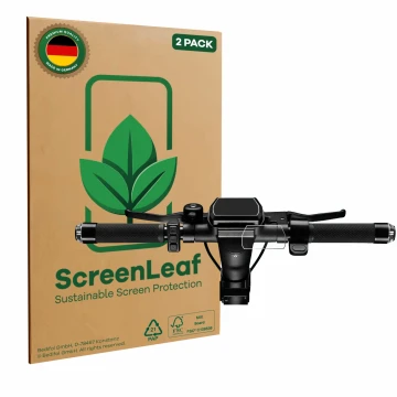 Face avant d’un emballage produit avec le logo de la marque ScreenLeaf. À côté, l’appareil SoFlow SO4 Pro (2e Gen.) est représ