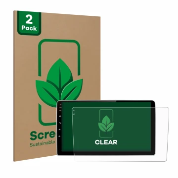 Face avant d’un emballage produit avec le logo de la marque ScreenLeaf. À côté, l’appareil Junsun V1 pro 9